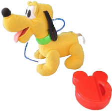 FISHER PRICE CANE BABY PLUTO DISNEY MATTEL WALK 'N WAG Animatronic DOG TELECOMAN