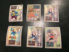 lotto n°6 FRANCOBOLLO FRANCOBOLLI REP.SAN MARINO WALT DISNEY 1970 LIRE 1 2 3 4 5