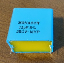 Condensatori Monacor MKP 12uf 250V  per applicazioni audio HiFi DIY