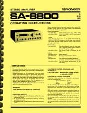 Pioneer SA-8800 Amplificatore