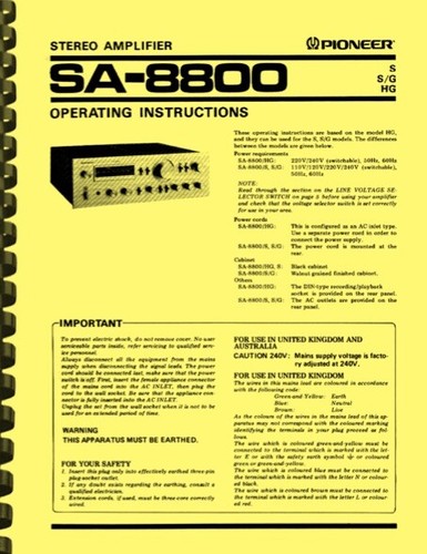 Pioneer 8800 amplificatore - pioneer,
