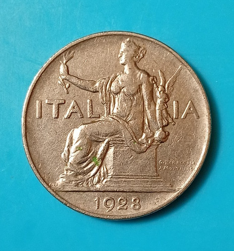 Moneta regno 1928 buono lire - moneta,