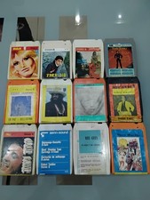 Lotto 12 Cassette Stereo 8 - Rolling Stones Bee Gees Stevie Wonder Celentano 