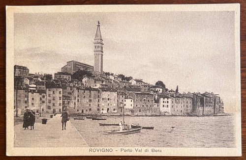 Cartolina epoca rovigno - cartolina, d'