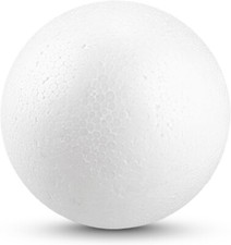 10 x Palline di polistirolo diametro 8 cm palline bianche palle in polistirolo