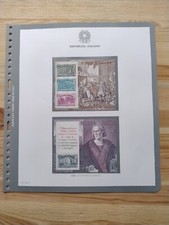 Francobolli Repubblica Italiana viaggi di Colombo 1992 fogli