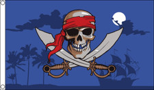 Bandiera grande cielo notturno pirata (8 piedi x 5 piedi)