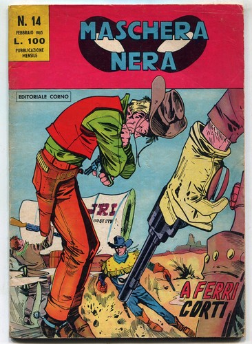 117 maschera nera corno - [117],