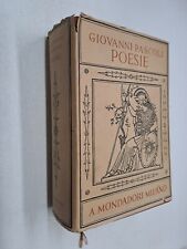 POESIE - GIOVANNI PASCOLI - MONDADORI - 1939