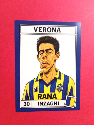 Figurina caricatura calciatori - figurina,