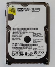 Hard Disk Ide 2.5" da 120Gb Western Digital Testato