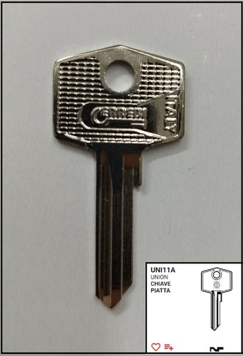 Chiave grezza uni11a per auto - chiave,