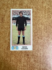 FIGURINA CALCIATORI PANINI 1974/75 NAPOLI FAVARO  con velina