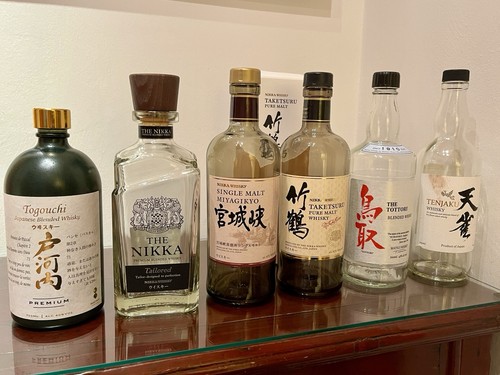 Bottiglie whisky giapponese - bottiglie,
