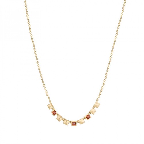Collana rosato cubica pendenti - rosato,