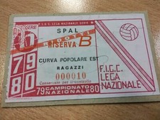 Spal Serie B 79 80 Riserva B Curva