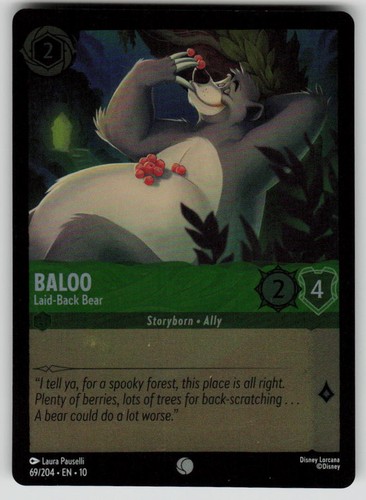 Baloo laid back - bear, cold