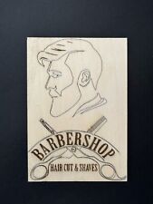 Cartello targa Barber shop in