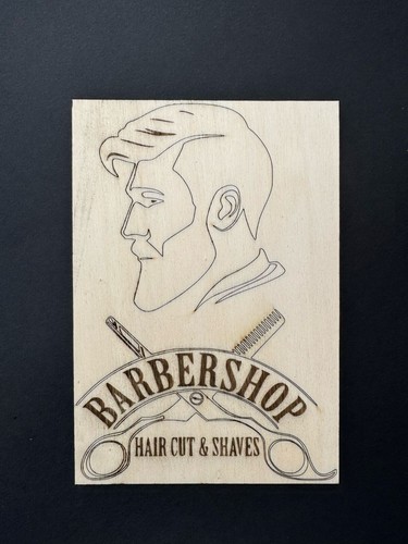 Cartello targa barber - cartello,