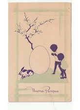 1941 Pasqua silhouette bambini