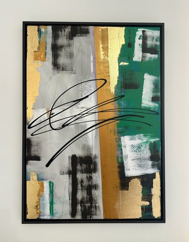 Quadro moderno dipinto mano - quadro,