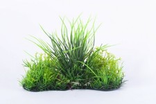 PIANTA FINTA PIANTINA ORNAMENTALE IN PLASTICA 19 CM DECORO ACQUARIO TERRARIO