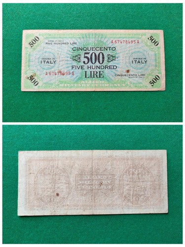 500 lire bilingue 1943 - am,