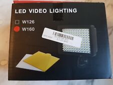 Illuminatore LED Videocamera Faretto 160 LED Canon Nikon Video Camera