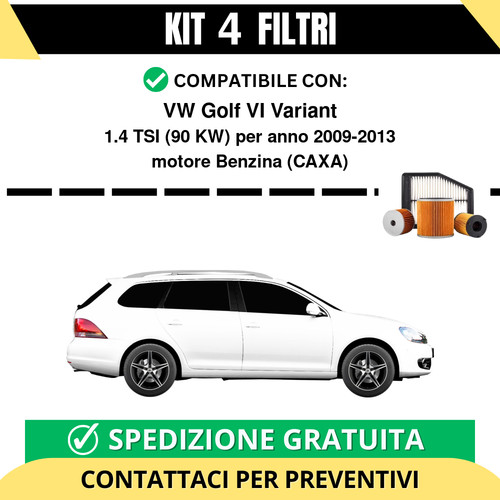 Kit filtri tagliando per - filtri, vw