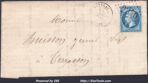 France sur lettre gc - lettre,