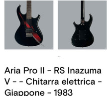 chitarra elettrica Aria pro II -rs Inazuma V-giappone 1983.