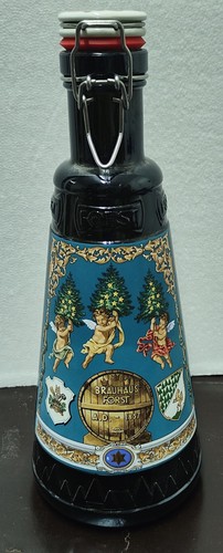 Bottiglia birra forst natale - birra,