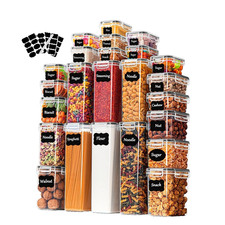 Scatole impermeabili per alimenti senza BPA con coperchi lotto 24 pezzi cucina