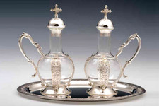 Silver and blown glass