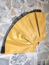 Mini Gonna Ecopelle Gialla A Ruota