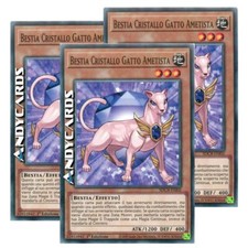 3x BESTIA CRISTALLO GATTO