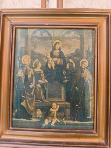 Antico dipinto tela - dipinto, su