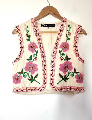 Gilet zara ricamato - ricamato, s