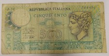Banconota 500 Lire Aretusa –