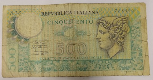 Banconota 500 lire aretusa - banconota,