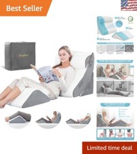 Set Cuscini Ergonomici a Cuneo Letto con Borsa da Viaggio - Comodi per Sedersi e Dormire