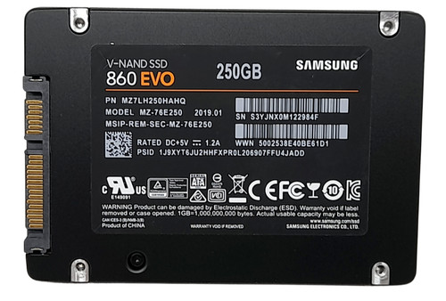 Samsung 860 evo 76e250 250 - samsung,