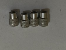 Set 4 Tappi Coprivalvola In Lega Di Alluminio Universali Auto-moto