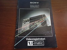 SONY U-MATIC RARA VINTAGE BROCHURE CATALOGO 1990 - DA COLLEZIONE