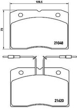 BREMBO PA6003 Kit pastiglie freno per ALFA ROMEO AR 8 Furgone (280_), AR 8 Piana