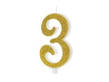 CANDELA MAXI numero 3 ORO