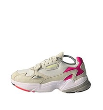 Adidas Womens 7 Falcon White Pink  Sneakers  Size  Euro 37.5 USA 7.5