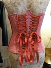 Bustino modellante In Seta Rosa sexy Prodotto ITALIANO Tg Unica