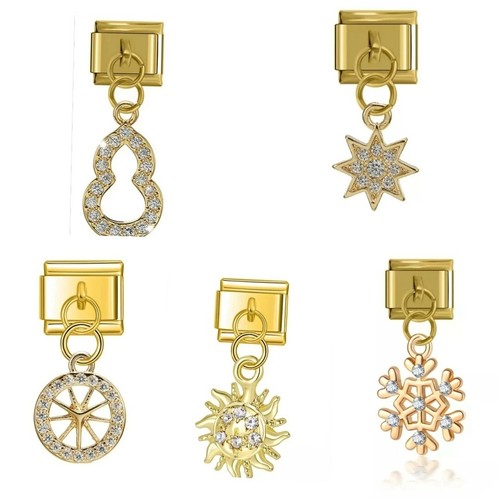 Charms italiani 9mm - , s/acciaio