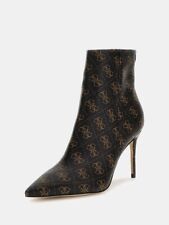 Tronchetto Guess N.36 Richer6 Marrone E Ocra Tacco 8.5 Cm, Gambale 12.5 Cm. 